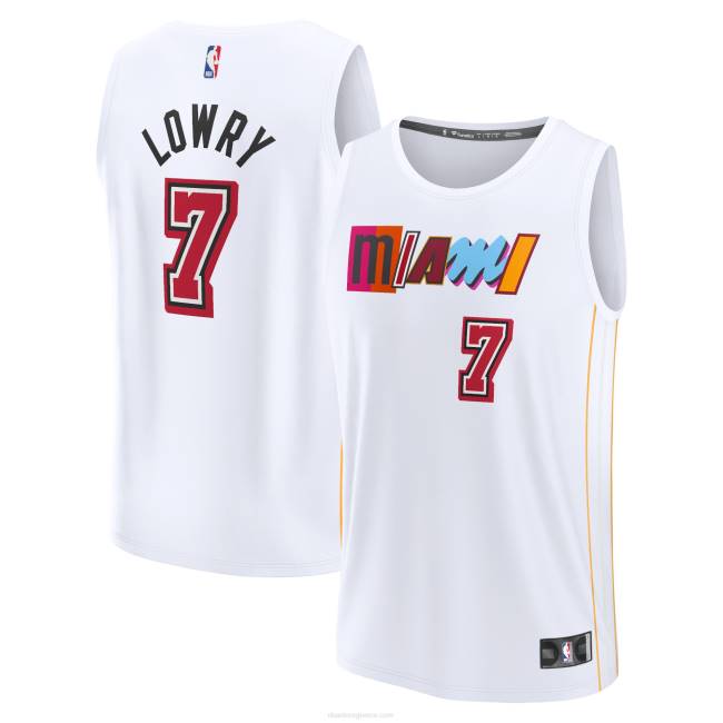 NBA N40H1363 Μαϊάμι Height Kyle Lowry white fastbreak φανέλα